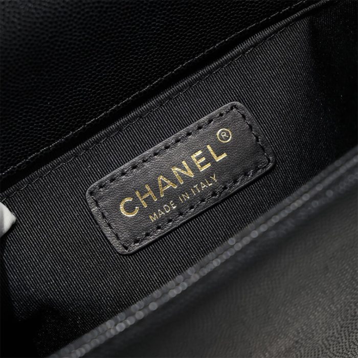 Chevron Caviar Boy Chanel Handbag - Image 7