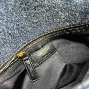 YSL PUFFER SMALL IN SUEDE AND DENIM - Image 7