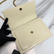 SUNSET MEDIUM CHAIN BAG IN CROCODILE-EMBOSSED SHINY LEATHER - Image 7