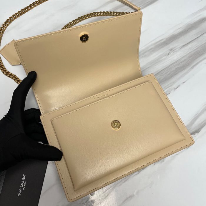 SUNSET MEDIUM CHAIN BAG IN SMOOTH LEATHER - Image 7