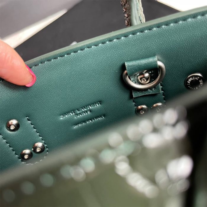 YSL SAC DE JOUR NANO IN EMBOSSED CROCODILE SHINY LEATHER - Image 7