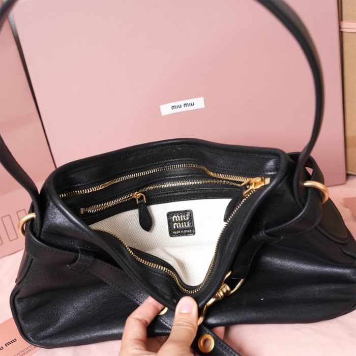 MIUMIU Regular Aventure nappa leather bag(HIGH-END GRADE) - Image 8