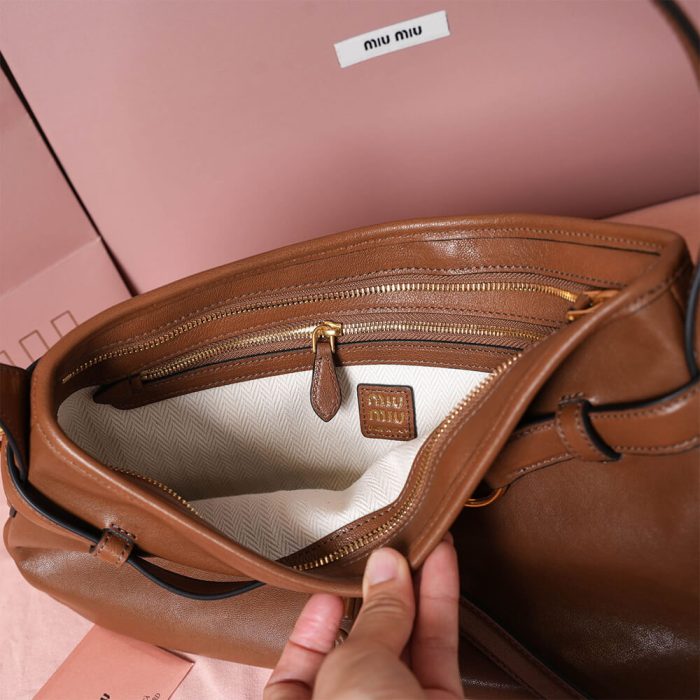 MIUMIU Regular Aventure nappa leather bag(HIGH-END GRADE) - Image 8