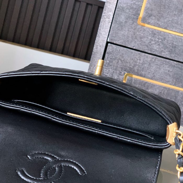 CHANEL Small Flap Bag with Top Handle(HIGH-END GRADE) - Image 8