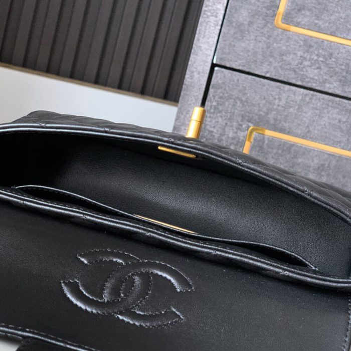 CHANEL Mini Flap Bag with Top Handle(HIGH-END GRADE) - Image 8