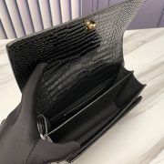 SUNSET MEDIUM CHAIN BAG IN CROCODILE-EMBOSSED SHINY LEATHER - Image 8