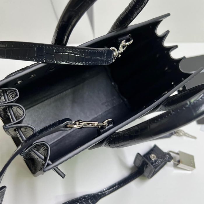 YSL SAC DE JOUR NANO IN EMBOSSED CROCODILE SHINY LEATHER - Image 8