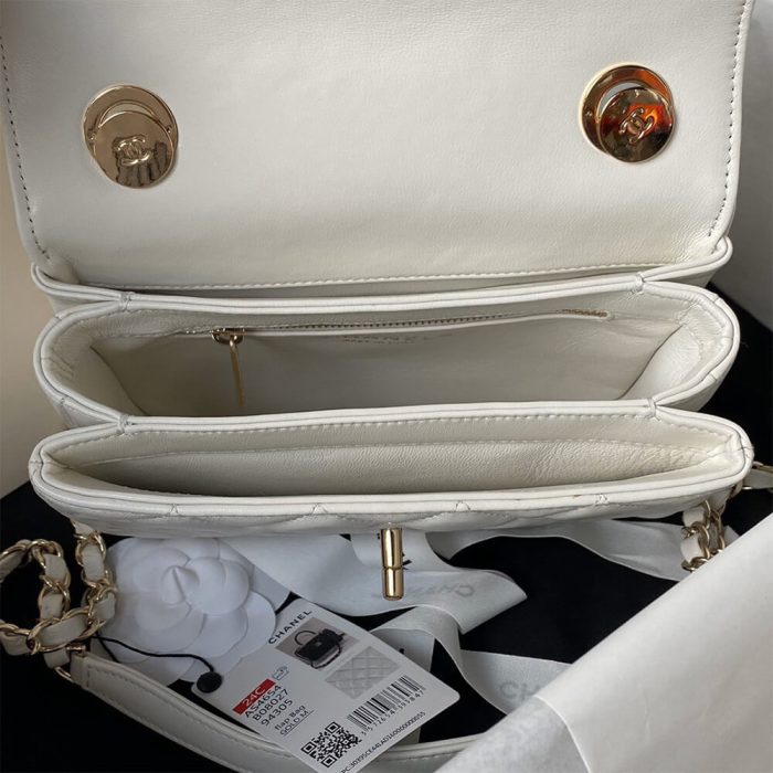 CHANEL Mini Flap Bag with Top Handle - Image 8