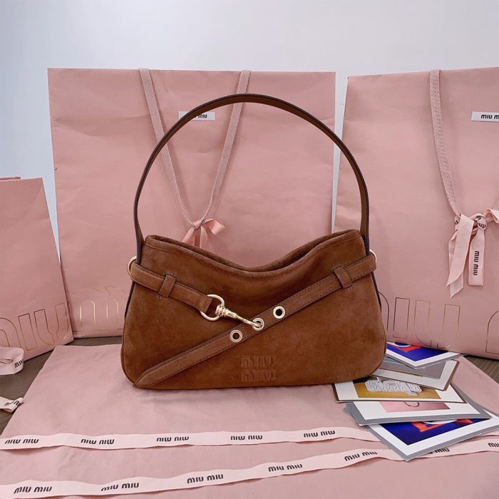 MIUMIU Regular Aventure suede bag(HIGH-END GRADE) - Image 2